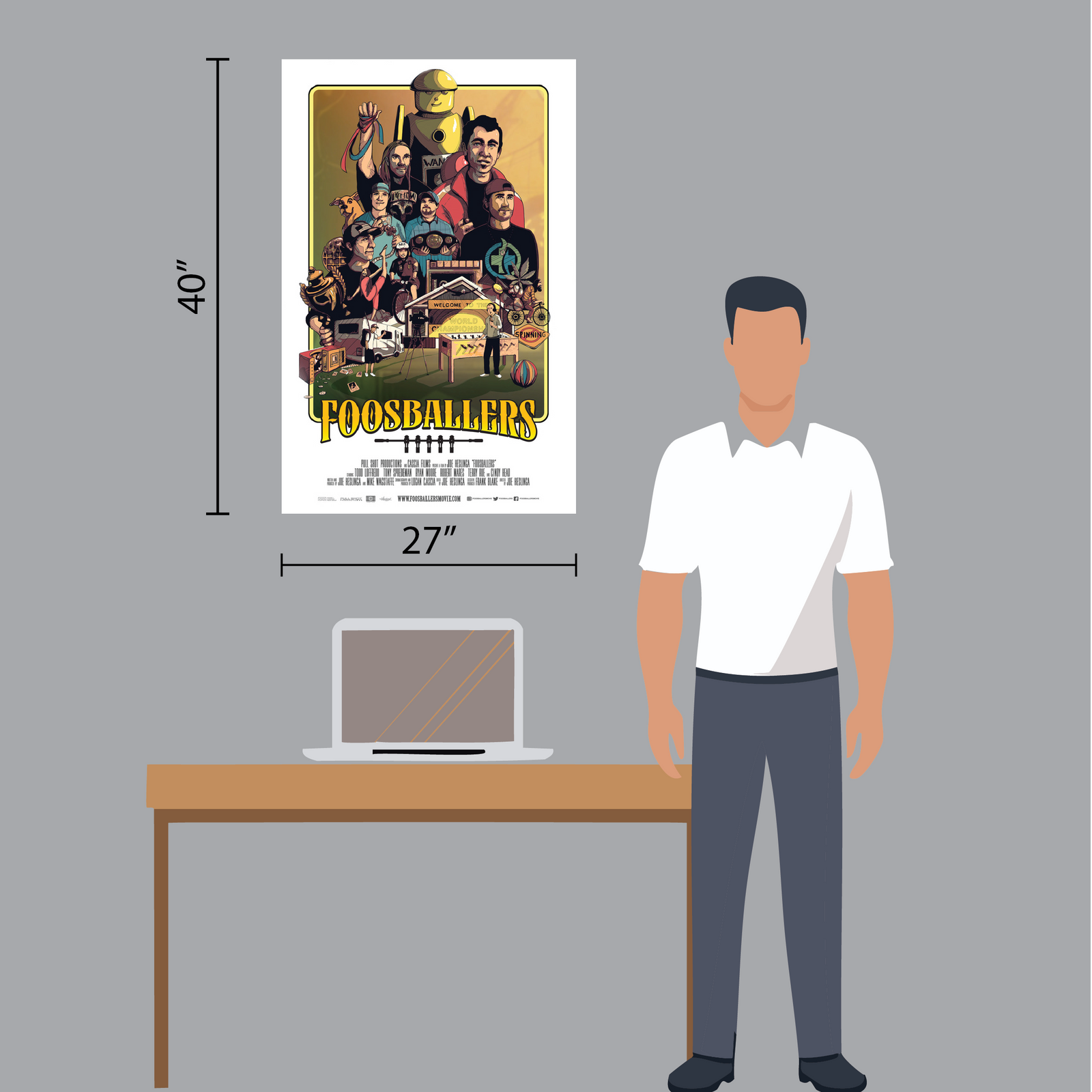Foosballers 27'x40' Movie Poster - Limited Edition